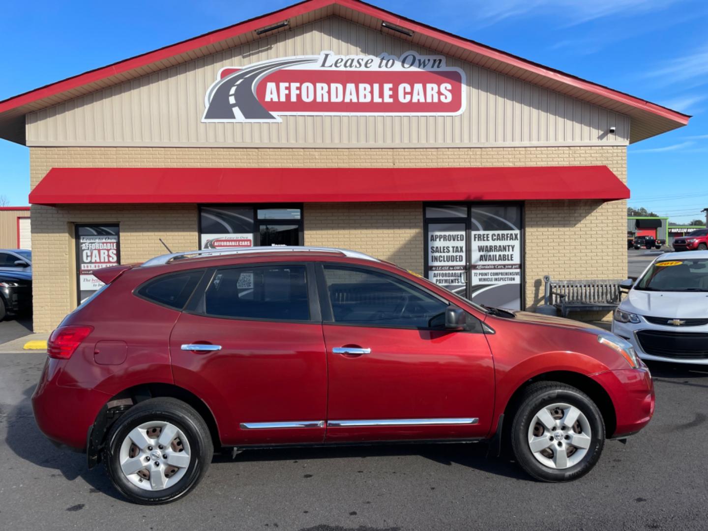 2014 Maroon Nissan Rogue Select (JN8AS5MTXEW) with an 4-Cyl, 2.5 Liter engine, Automatic, CVT transmission, located at 8008 Warden Rd, Sherwood, AR, 72120, (501) 801-6100, 34.830078, -92.186684 - Photo#0